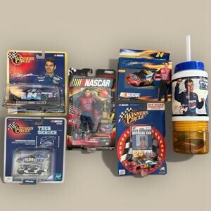Nascar Jeff Gordon Lot Cars Action Figure Cup Playing Cards Winners Circle Vtg